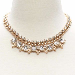 BANANA REPUBLIC CRYSTAL STATEMENT NECKLACE